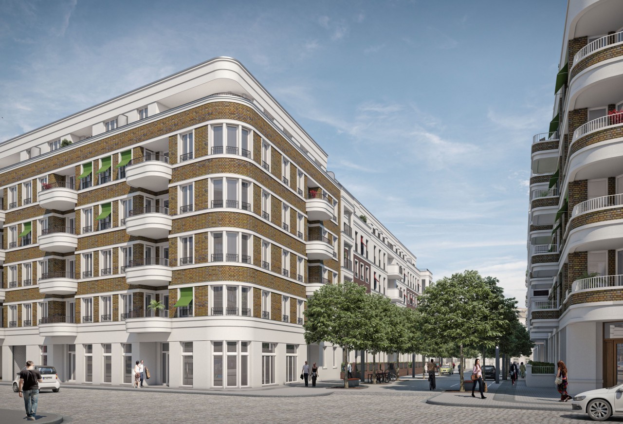 Rendering, Frontfassade